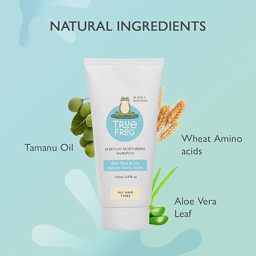 True Frog Everyday Moisturizing Shampoo To Repair Damaged hair - 150 ml