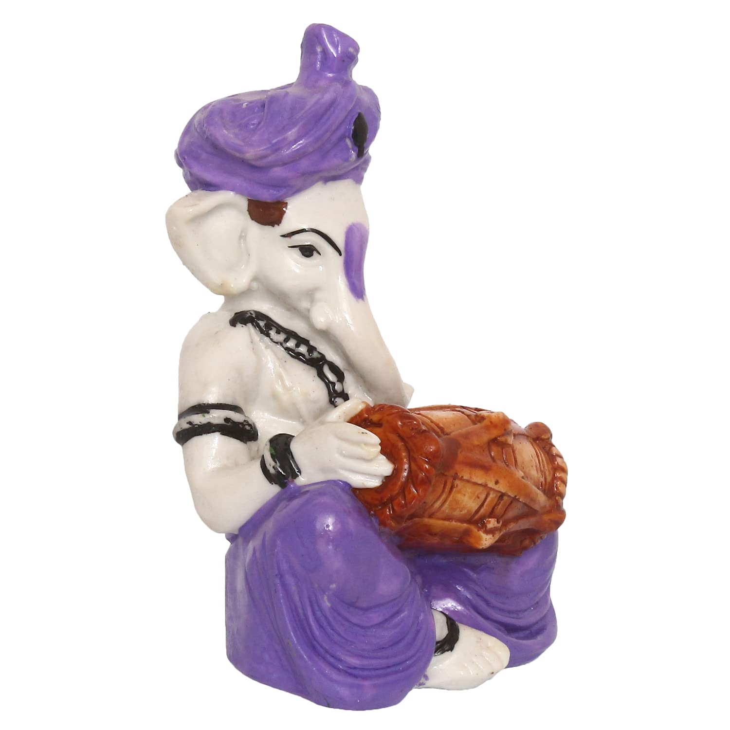 Ecraftindia Synthetic Fiber Lord Ganesha Statue | Purple