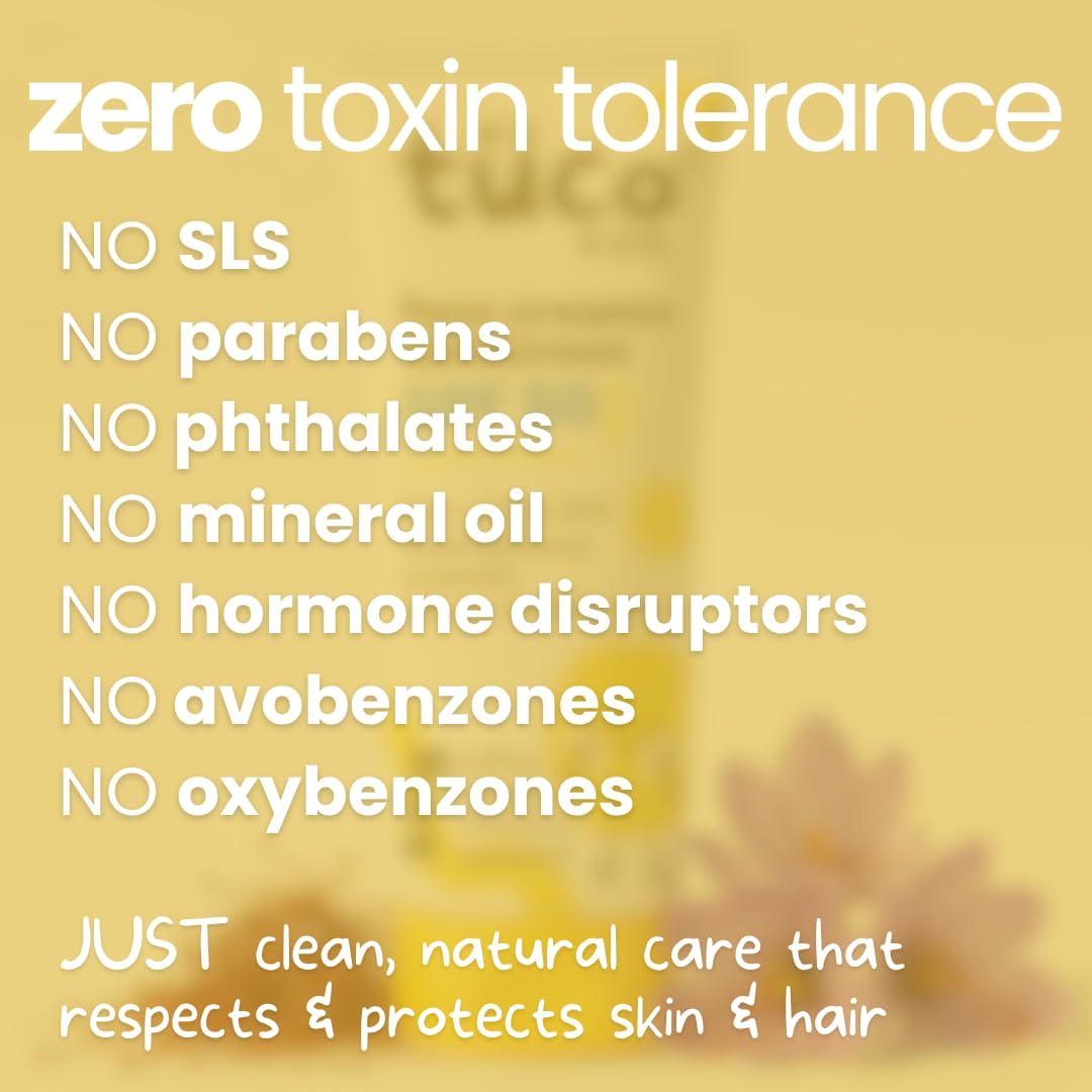 TucoÂ® Kids 2 in 1 Face Cream + Sunscreen SPF 50 with Saffron oil | UVA/UVB PA++++ | Broad Spectrum Protection | Benzophenone- 3 and Avobenzone Free | Ages 2-5, 5-10, 10-15 | 50gm