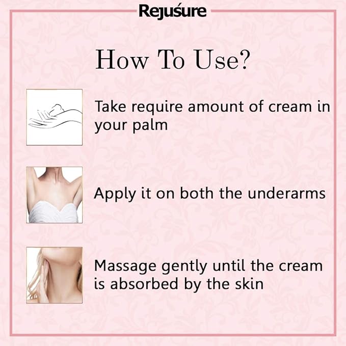 Rejusure Under Arm Cream - Brightens | Pores & Dark Spots - 50 Gms