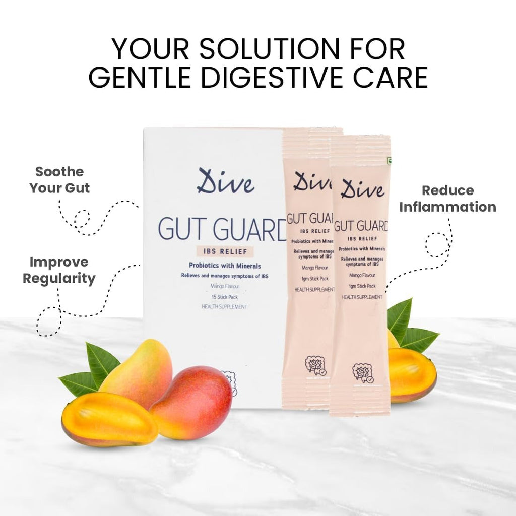 Dive Gut Guard IBS Relief Probiotics - 30 Sticks