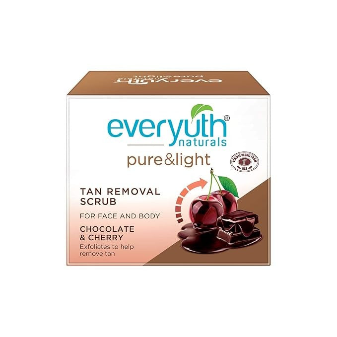 Everyuth Naturals Chocolate And Cherry Tan Removal Scrub Jar - 50 gms