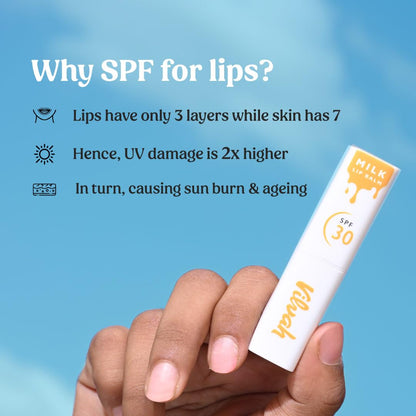 Vilvah Store Milk Lip Balm SPF30 - 4 gms