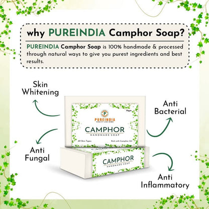 Pureindia Handmade Camphor Soap - 75 gms