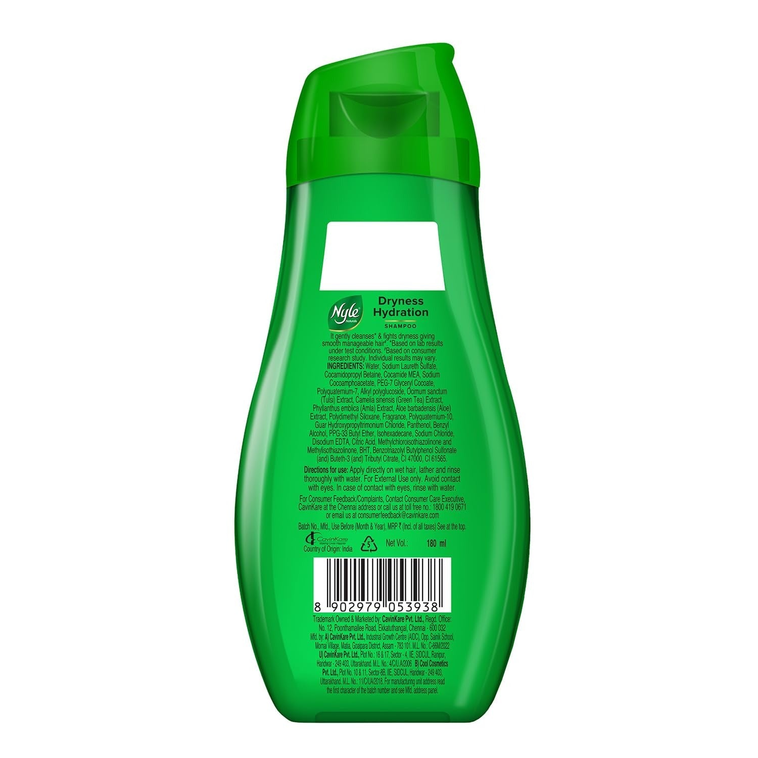 Nyle Naturals Dryness Hydration Shampoo - 180 ml