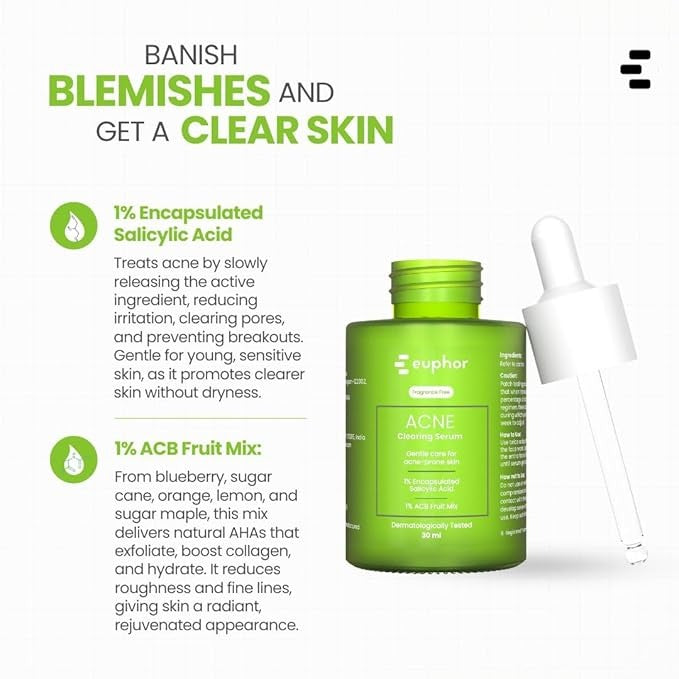 Euphor Acne Clearing Face Serum - 30 ml