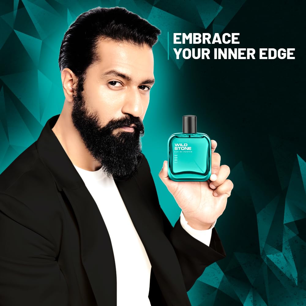 Wild Stone Edge Eau De Parfum for Men, Long Lasting perfume, 100 ml