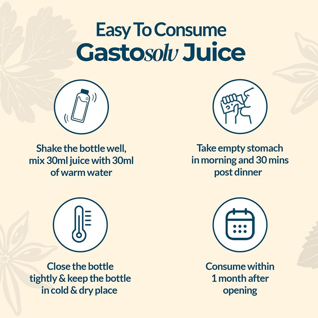 Krishnaâ€™s Gastosolv Juice 1000 ml | Ayurvedic Digestive Tonic | Helps Relieve Acidity, Gas & Bloating | Natural Gut Health Support