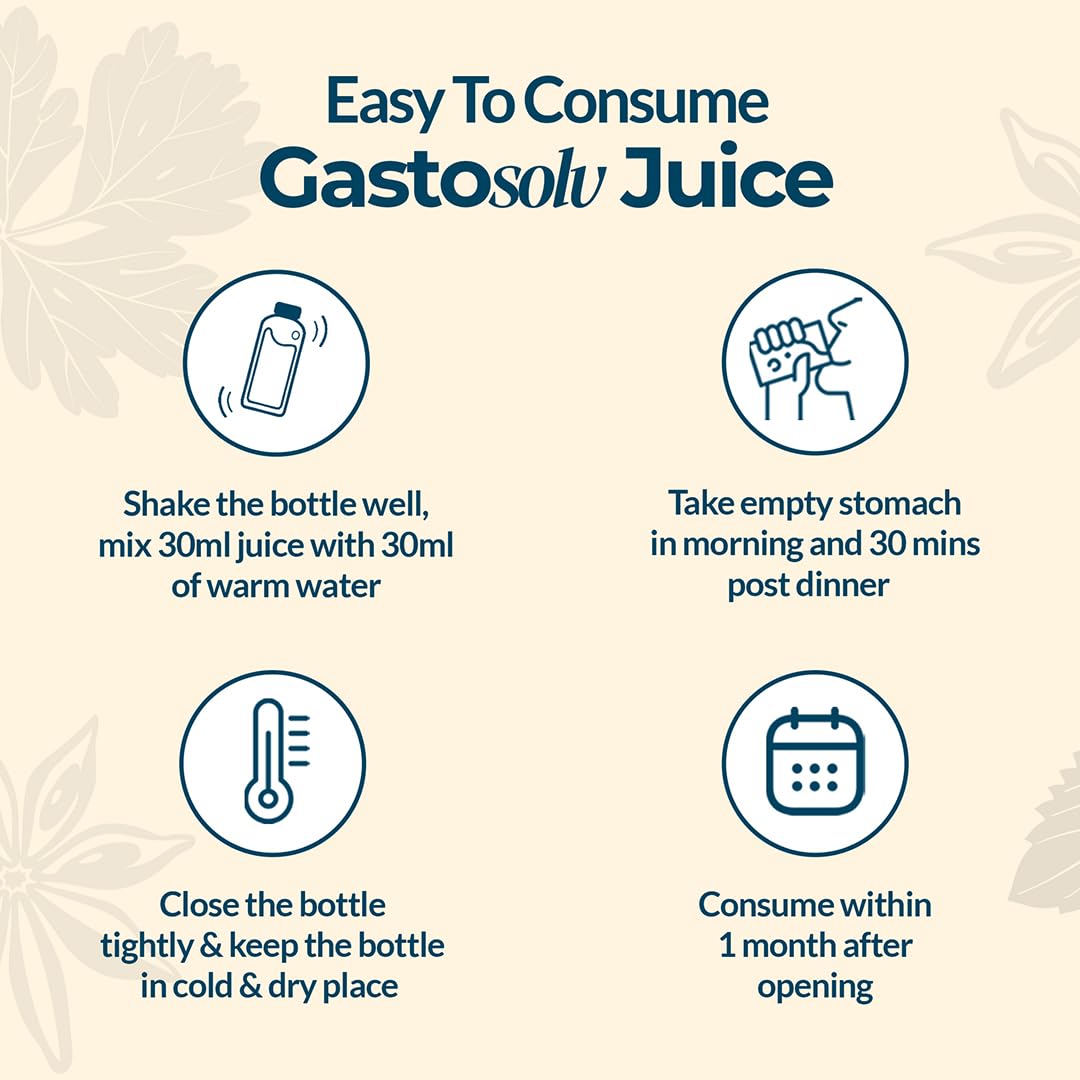 Krishnaâ€™s Gastosolv Juice 1000 ml | Ayurvedic Digestive Tonic | Helps Relieve Acidity, Gas & Bloating | Natural Gut Health Support