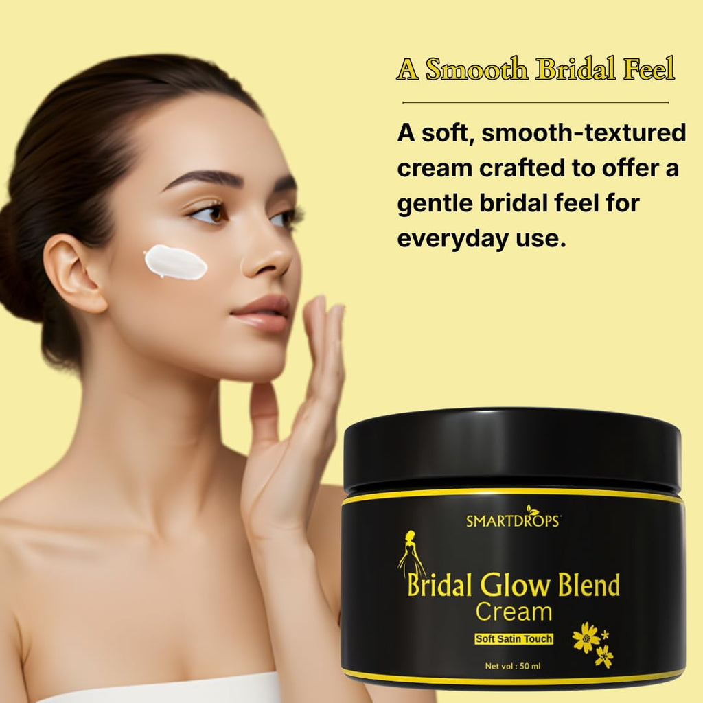 Smartdrops Bridal Glow Blend Night Cream | Bridal Night Cream | Triple Whitening Night Cream | Night cream original | Skin Whitening creaM | Day and Night Beauty cream | Suitable For All Skin Types | 50 ml