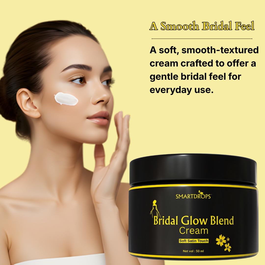 Smartdrops Bridal Glow Blend Night Cream | Bridal Night Cream | Triple Whitening Night Cream | Night cream original | Skin Whitening creaM | Day and Night Beauty cream | Suitable For All Skin Types | 50 ml