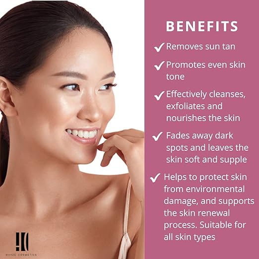 Hayze Cosmetics Ubtan Face Scrub with Aloe Vera Saffron - 100 gms