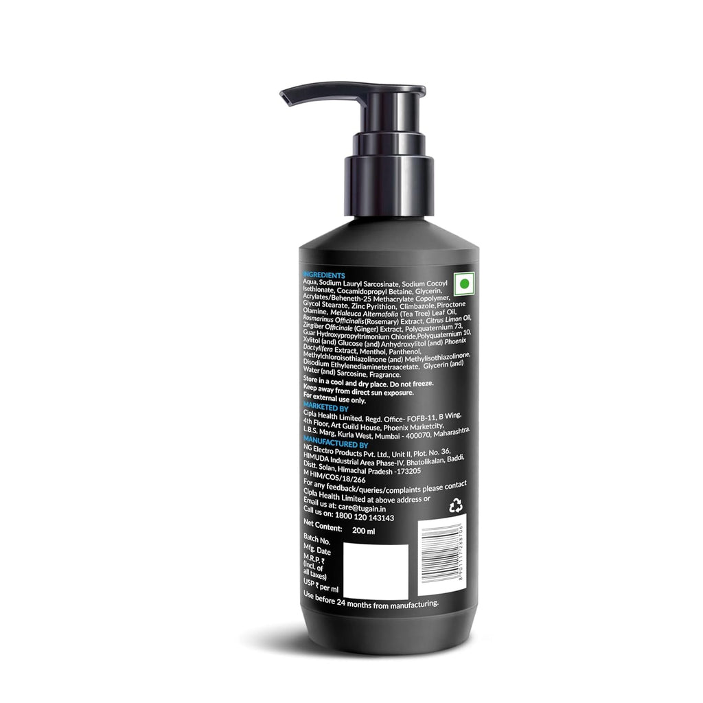 Cipla Tugain Essentials Anti Dandruff Shampoo - 200 ml