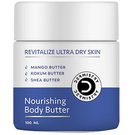 Dermistry Moisturizing Body Butter for Dry & Very Dry Sensitive Skin Body Cream Lotion - 100 ml