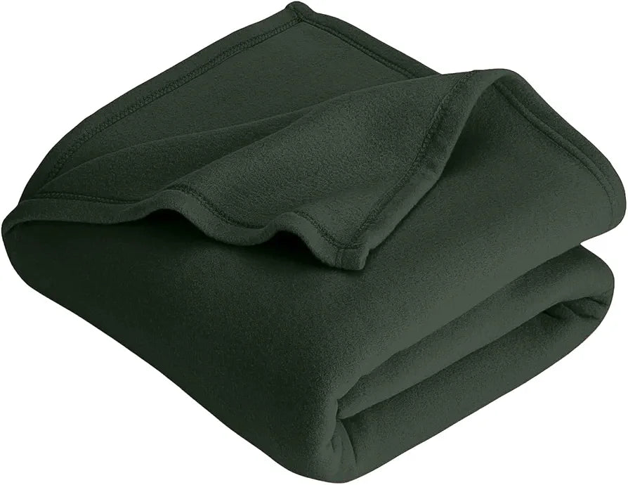 Starnstyle 300 TC All Season Solid/Plain Lightweight Polar Fleece Single Bed Blanket  Green Blanket SingleIV1