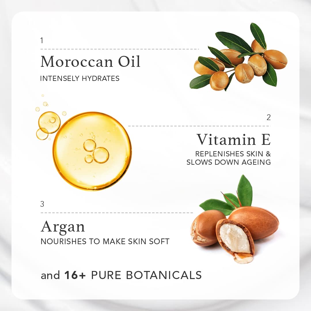 RAS Luxury Oils Nourish Coco and Vanilla Body Lotion, Moroccan Argan Oil & Vanilla; Smoothens & Softens; For Men & Women; Ceramide & Vitamin E Body Lotion; 200ml