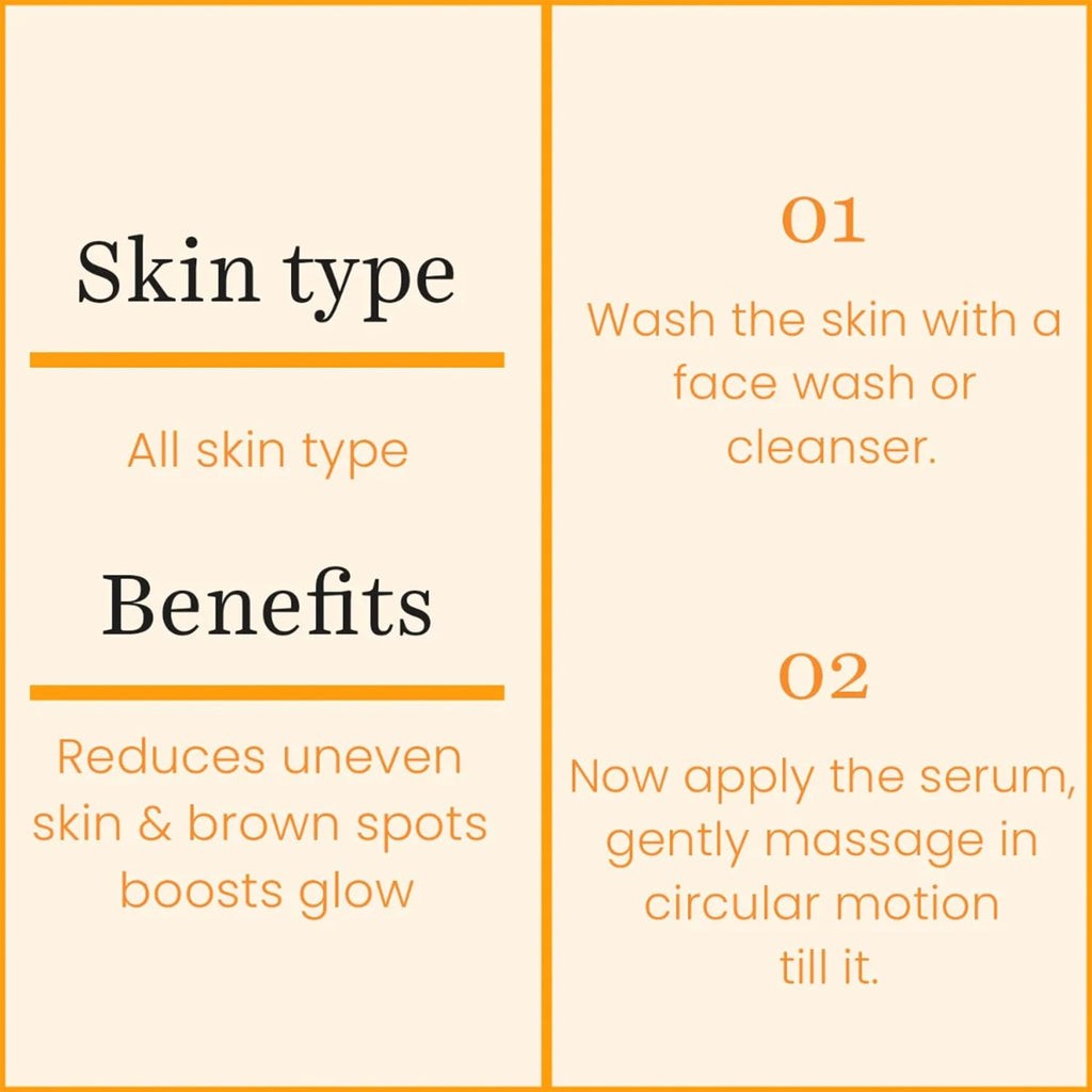 O3+ Vitamin C Face Serum Glow 30ml for Radiant Glowing Skin | Suitable for Combination Skin