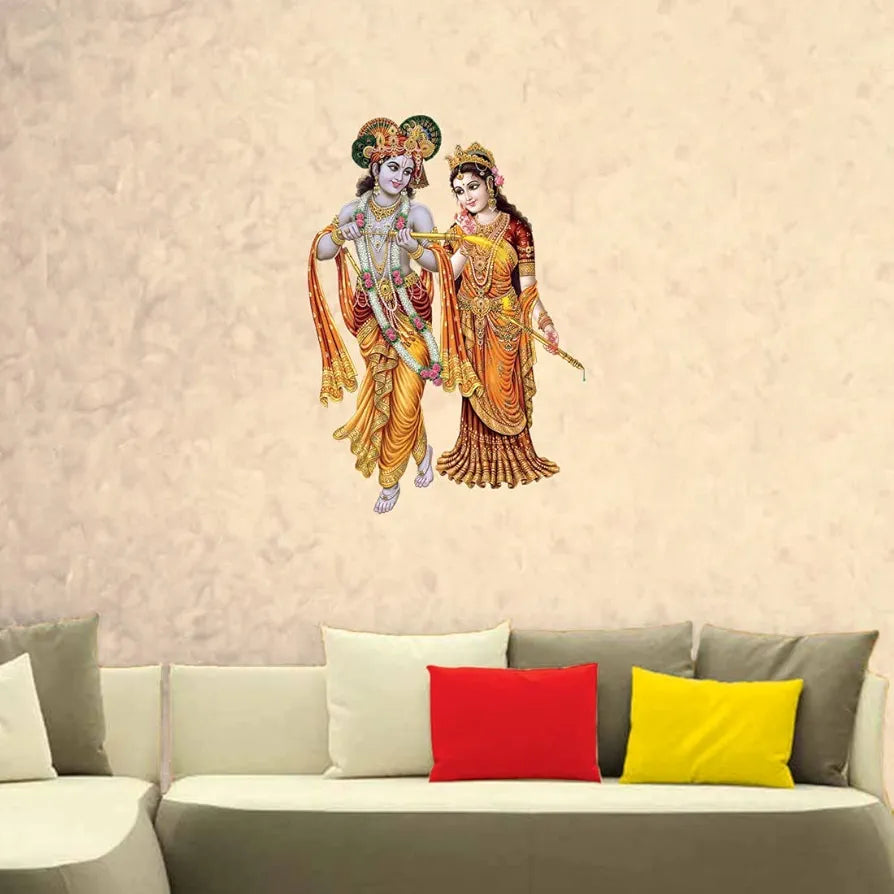 Rangoli Large Wall Sticker Vinyl Multicolor Just Peel & Stick Size 50 or 60 cm