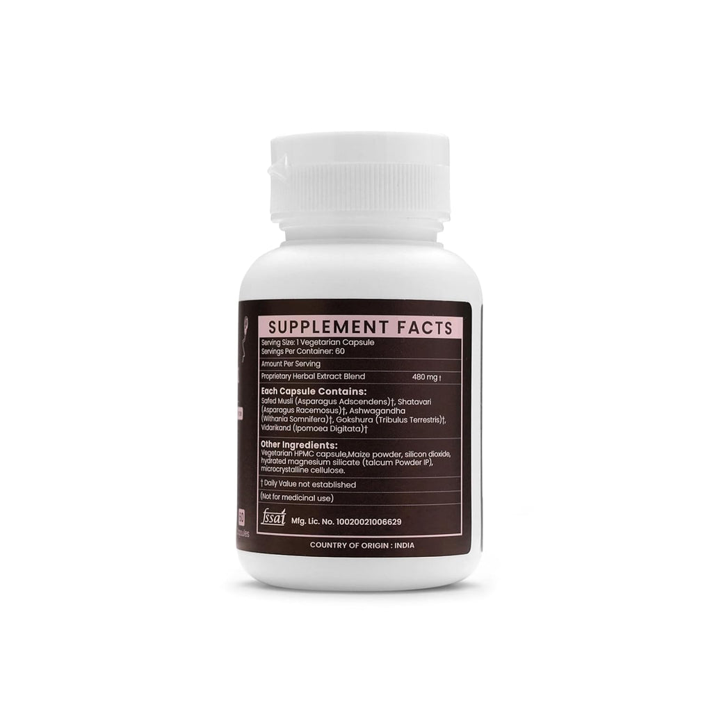 Ayurleaf Herbals- Spertomax Extract Blended Capsules 480 Mg | 60 Veggie Caps