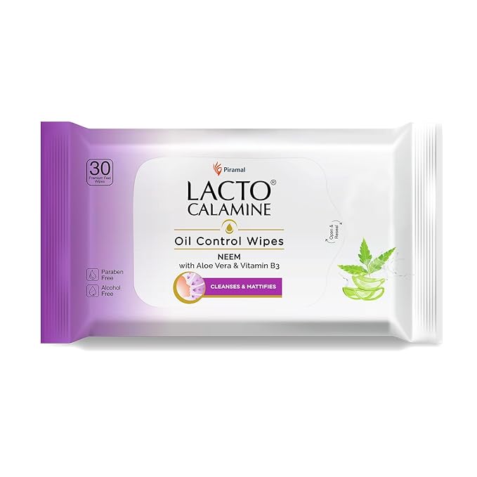 Lacto Calamine Oil Control Face Wipes & Daily Cleansing Face Wipes Combo