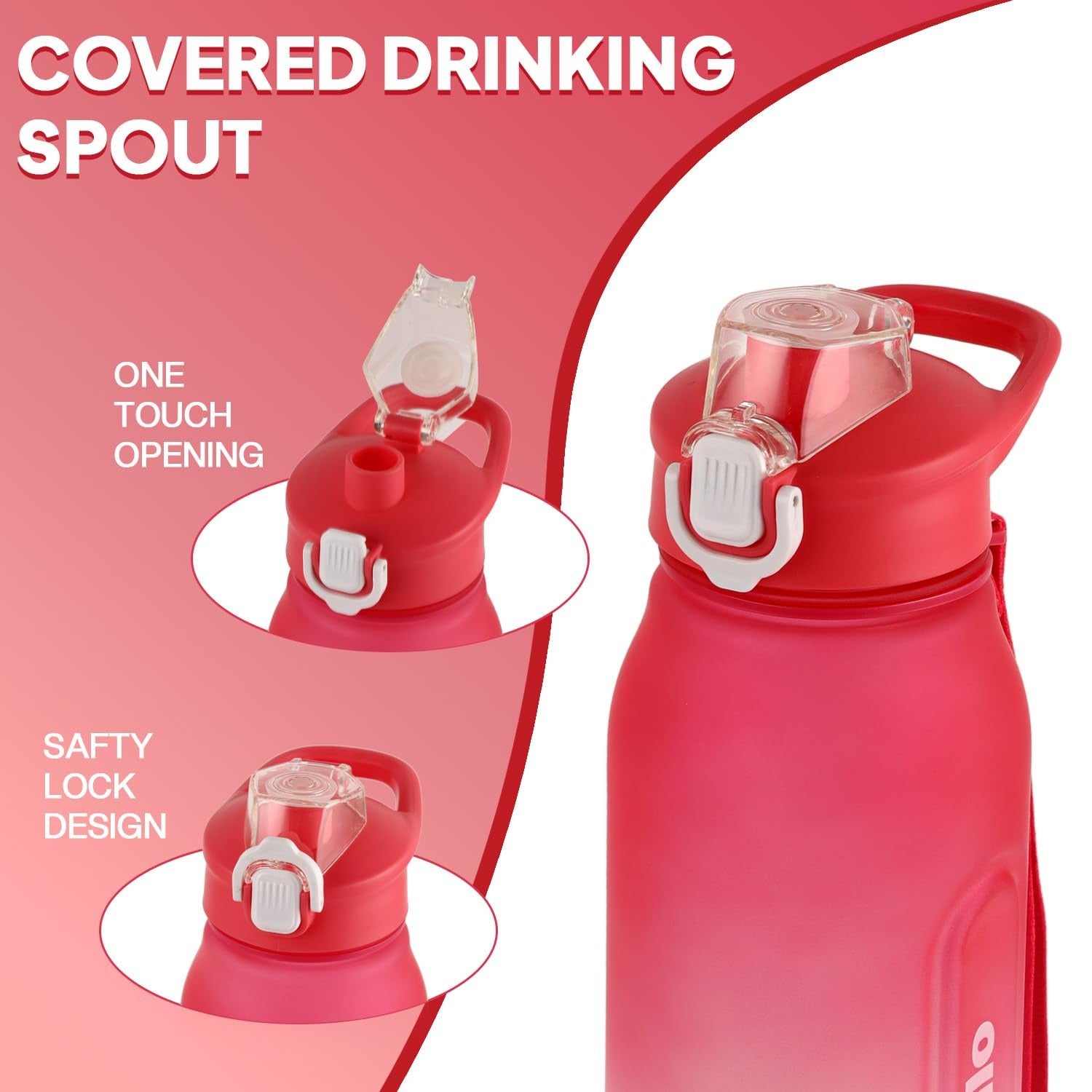 Cello Rise N Shine Large Sipper Water Bottle - 1230ml