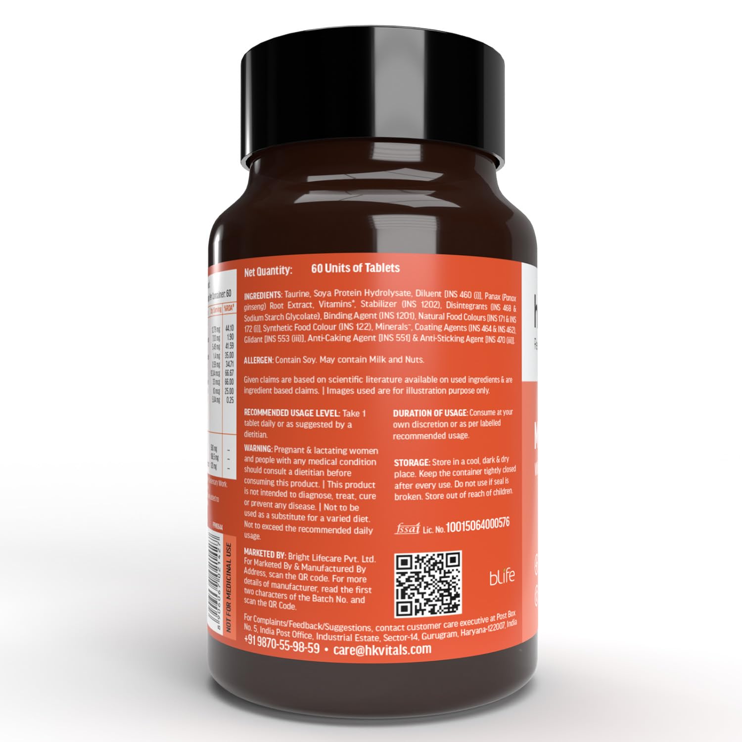 Hk vitals Fish Oil and Multivitamin (60 Tablets Each) Combo Pack | 1000mg Omega 3 with 180mg EPA & 120mg DHA | Enhances Energy, Immunity & Joints Health
