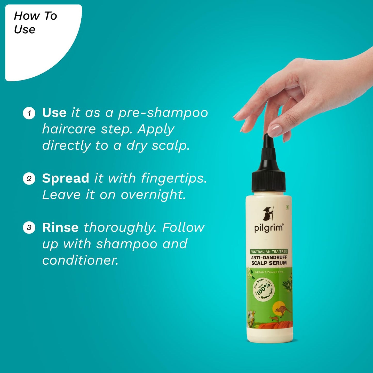 Pilgrim Australian Tea Tree Anti Dandruff Scalp Serum -100ml