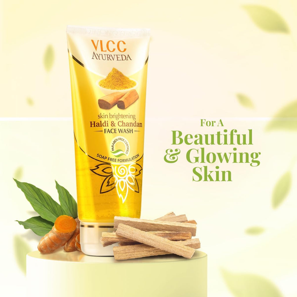 VLCC Ayurveda Skin Brightening Haldi And CHandan Facewash, 100ml