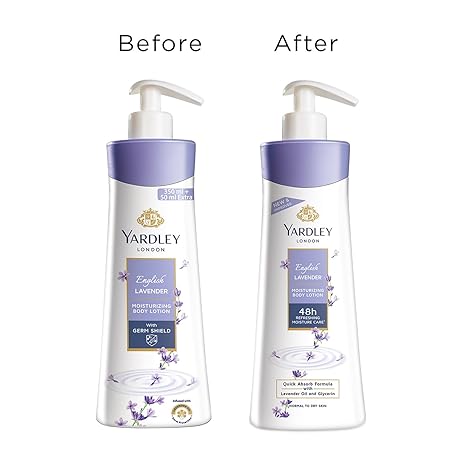 Yardley London English Lavender Moisturizing Body Lotion - 350 ml (Pack of 2)
