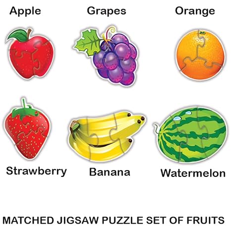 Toykraftt 3 Piece Puzzles For Kids Fruit Puzzles For Toddlers Boys Girls Educational Toys