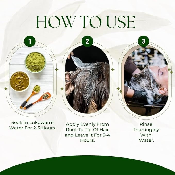 Valioso Pure Henna Powder for Hair Colour (Mehandi) for Hair - 100 gms