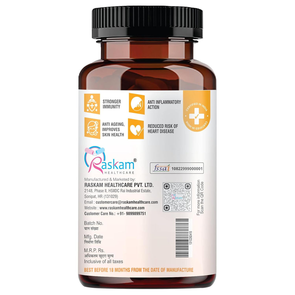 Vita C Plus - 100 Capsules - Antioxidant & Immune Support - Overall Health - Skin Anti-Ageing -Supports Healthy Skin & Joints