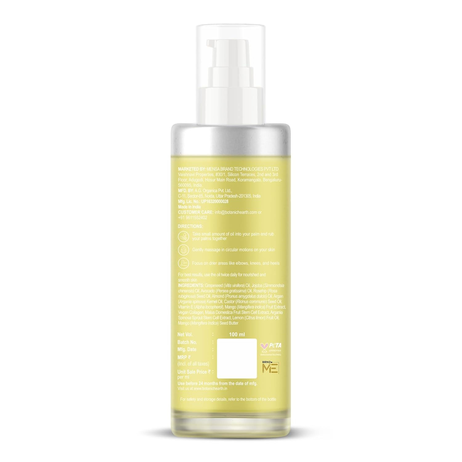 Botanic Hearth Timeless Glow Anti-Aging Body Oil with Vegan Collagen & Stem Cell Extract | Firming Massage Oil for Youthful Glowing Skin | For Women & Men | 100ml