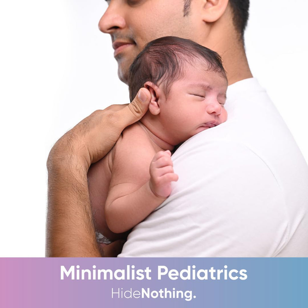 Minimalist Baby Massage Oil with Provitamin D3 | Fragance Free, Mineral Oil Free & Pediatrician Approved Baby Oil For Sensitive Skin | A Blend Of Coconut, Sunflower, Almond & Safflower Oil | 200ml