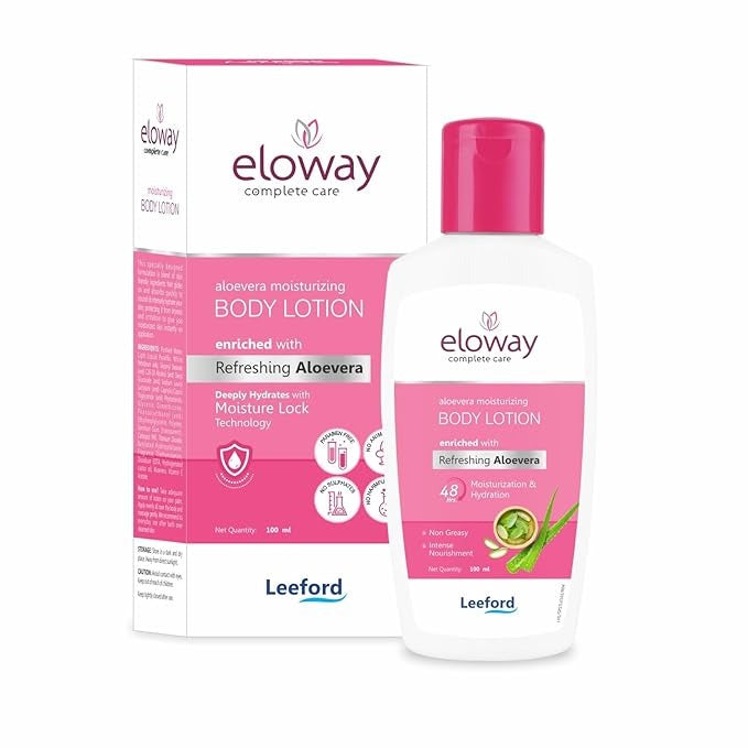 Eloway Aloevera Moisturizing Body Lotion for Winter - 100 ml (Pack of 3)