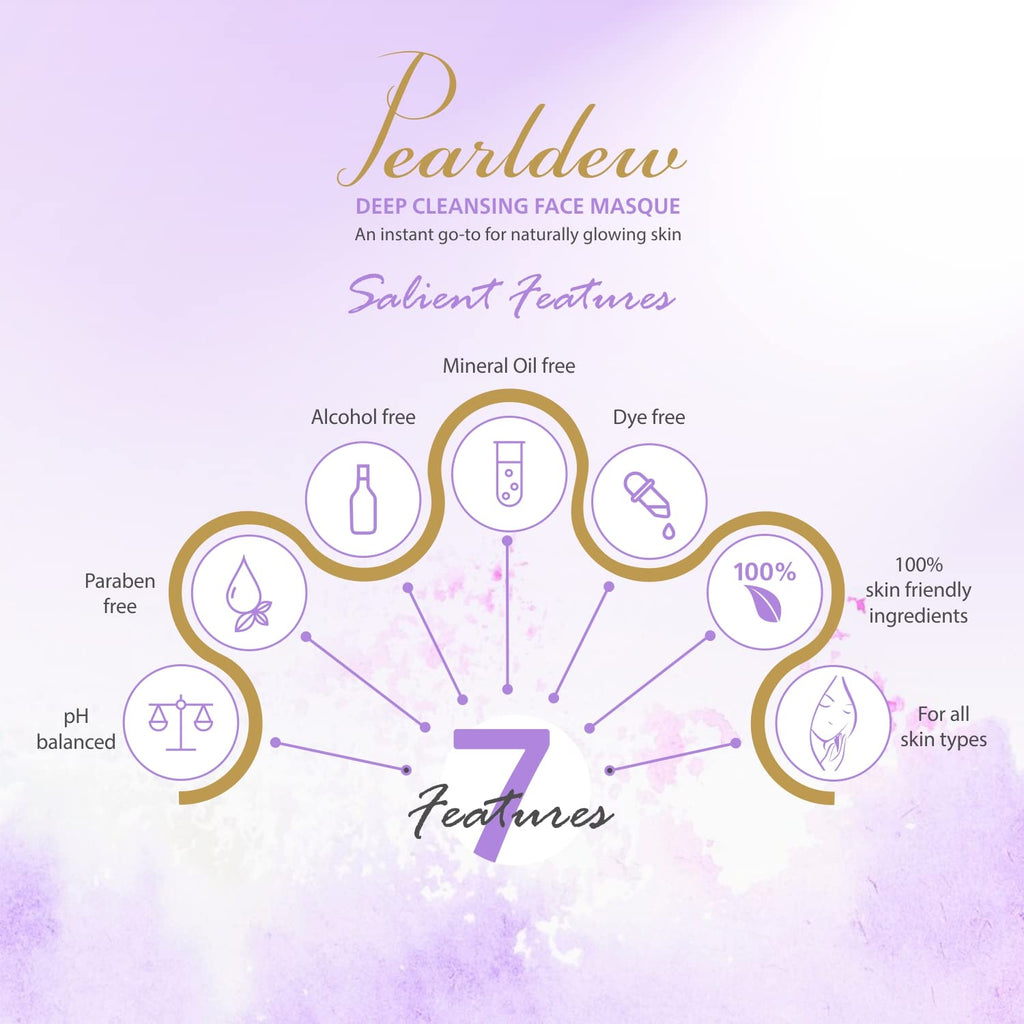Pearldew Deep Cleasing Masque - 100 Gms | Pack of 4