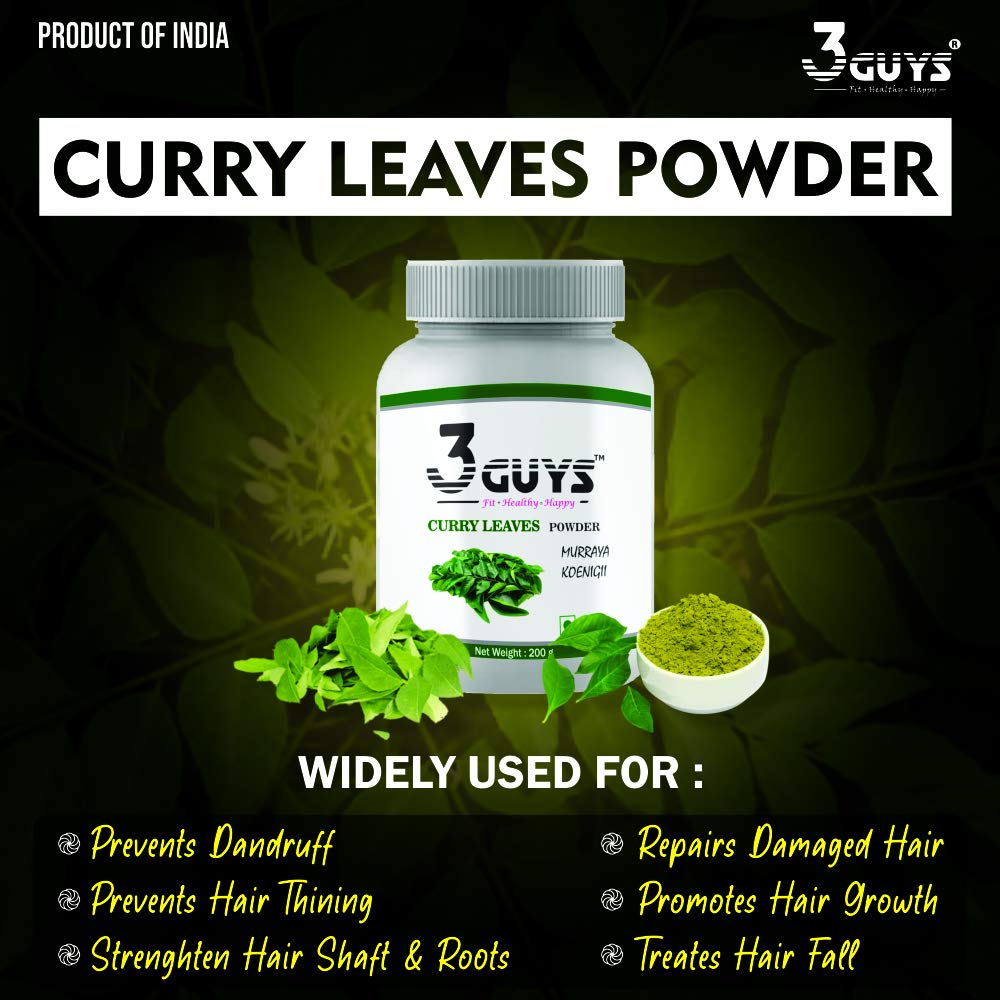 3 Guys Curry Leaves Powder, 200 Gram