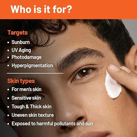 Hivado Light & Bright Men's Sunscreen with Mimiskin SPF 50 PA++++ Broad Spectrum - 50 ml