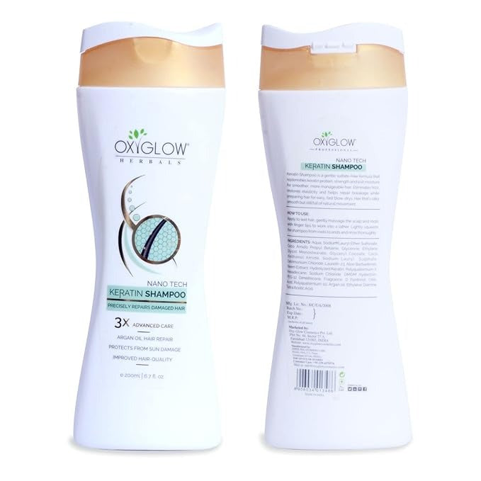 OxyGlow Herbals Keratin Shampoo - 200 ml