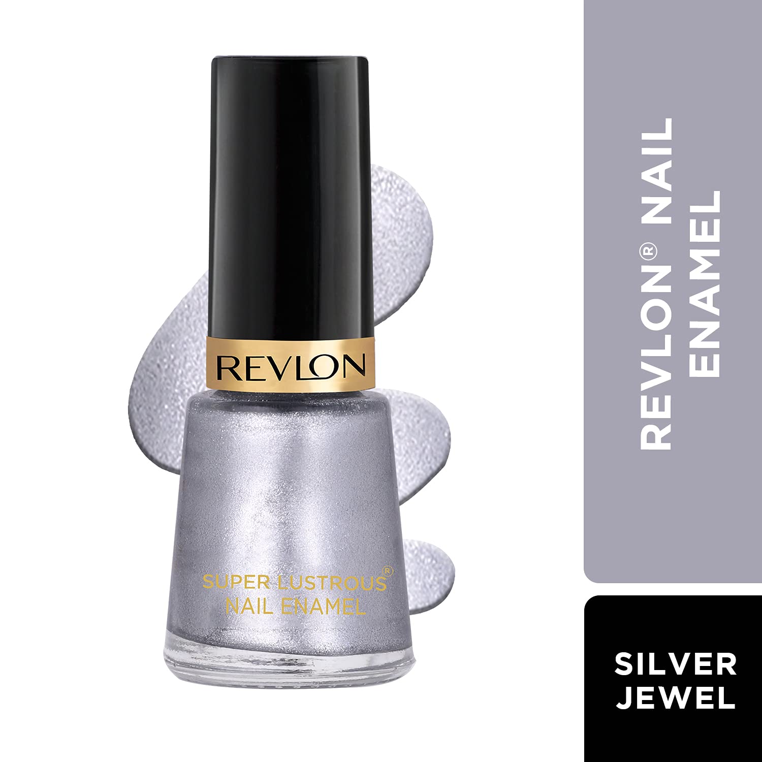 Revlon Nail Enamel, Glossy Finish, Silver Jewel, 8Ml