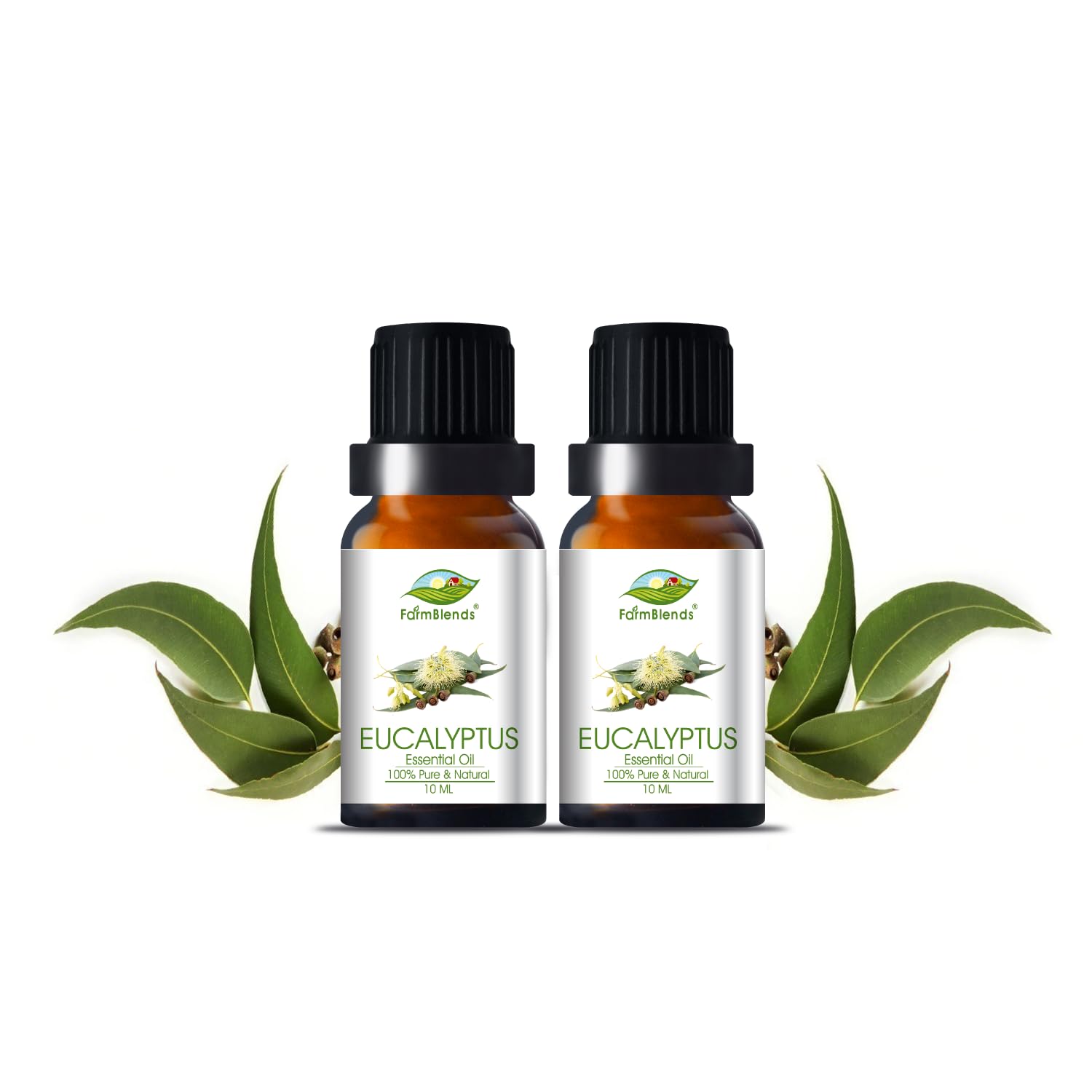 Farm Blends Eucalyptus Essential Oil - 10 ml Each (Pack of 2)