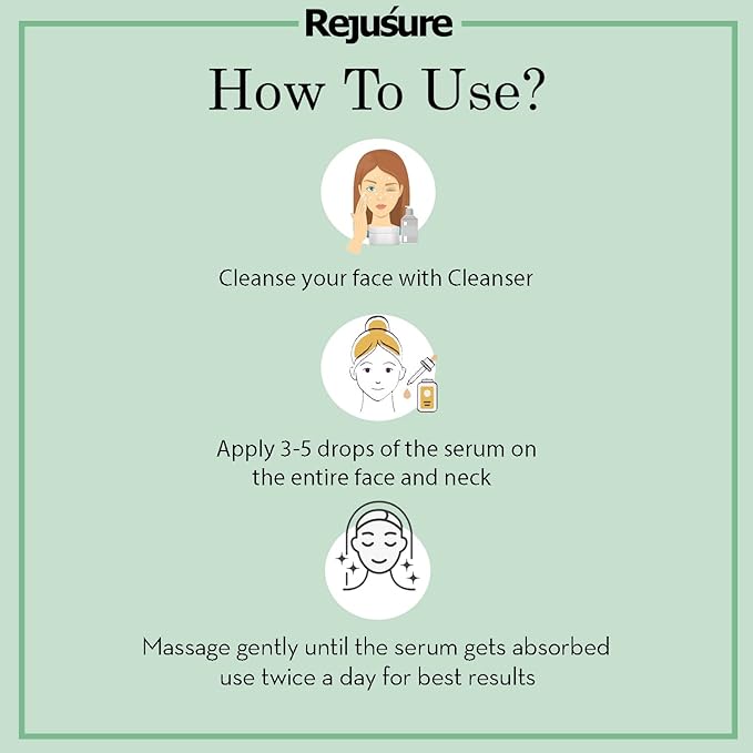 Rejusure 2% Glutathione Face Serum | Promotes Skin Lightening & Brightening – 10 Ml