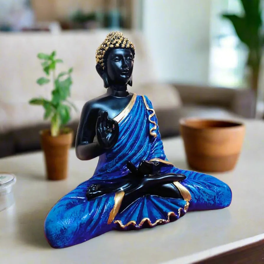 Alila Meditating Buddha Idol Statue Showpiece for Home Garden Living Room 8 inches 20cm