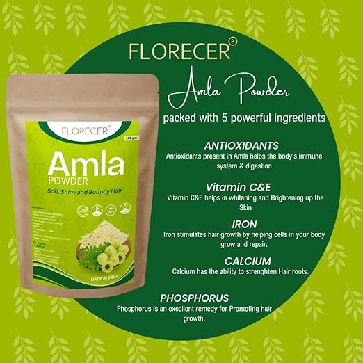 Florecer Amla Powder For Hair Skin Care - 100 gms