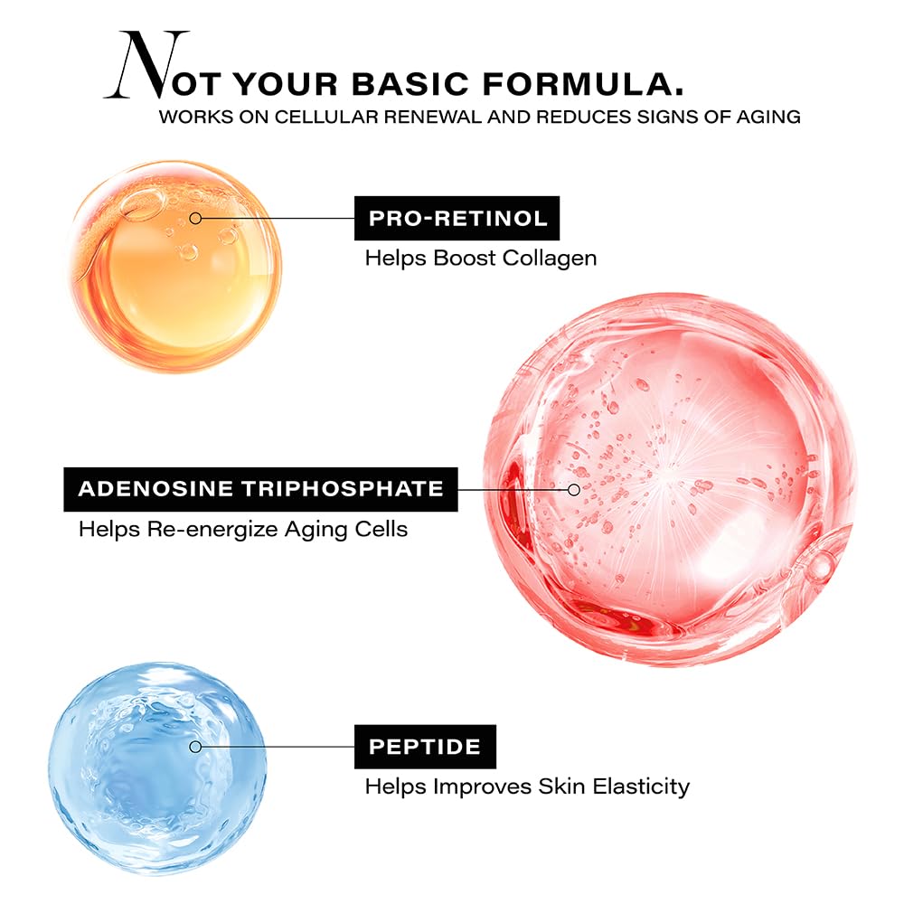 Novology Pro-Lift Cellular Restoration Anti-Ageing Serum with 5.3% Pro Retinol + Adenosine Triphosphate + Peptides| For Firmer Skin, Reduces Fine Lines & Wrinkles| 28 ML
