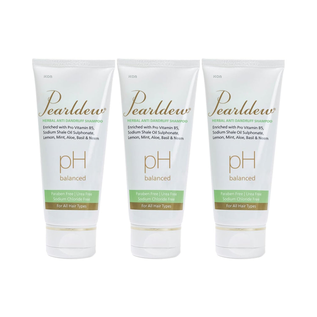 Pearldew Herbal Anti Dandruff Shampoo | Controls Dandruff - 100 Ml | Pack of 3