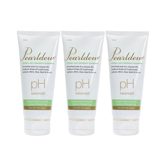 Pearldew Herbal Anti Dandruff Shampoo | Controls Dandruff - 100 Ml | Pack of 3