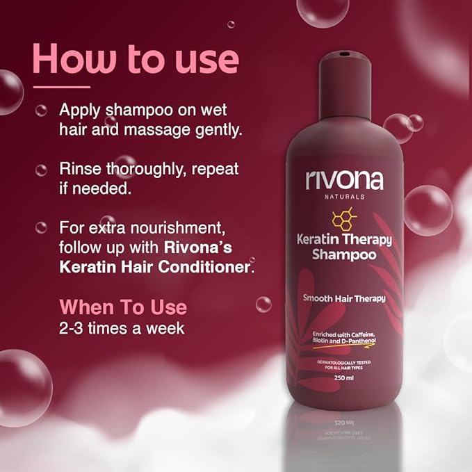 Rivona Naturals Keratin Therapy Shampoo - 250 ml