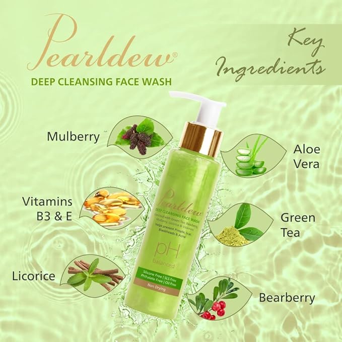 Pearldew Deep Cleansing Face Wash - 100 Ml | Pack of 2