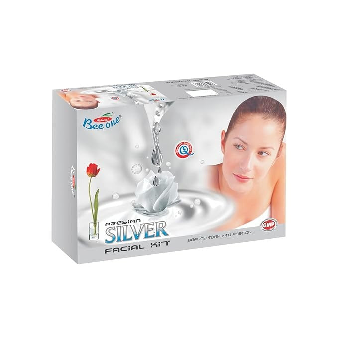 Bee One Complete 5 Step Silver Facial Kit for Radiance & Youthful Glow - 312 gms